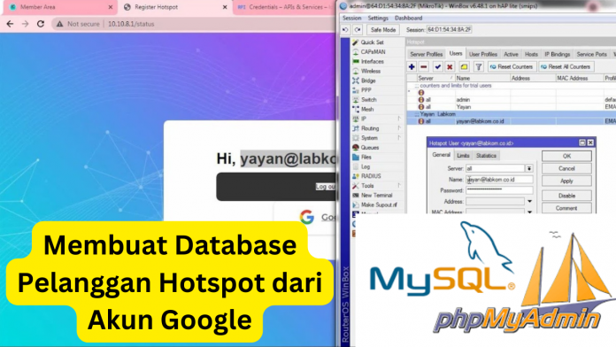 Membuat Database Pelanggan Hotspot dari Akun Google